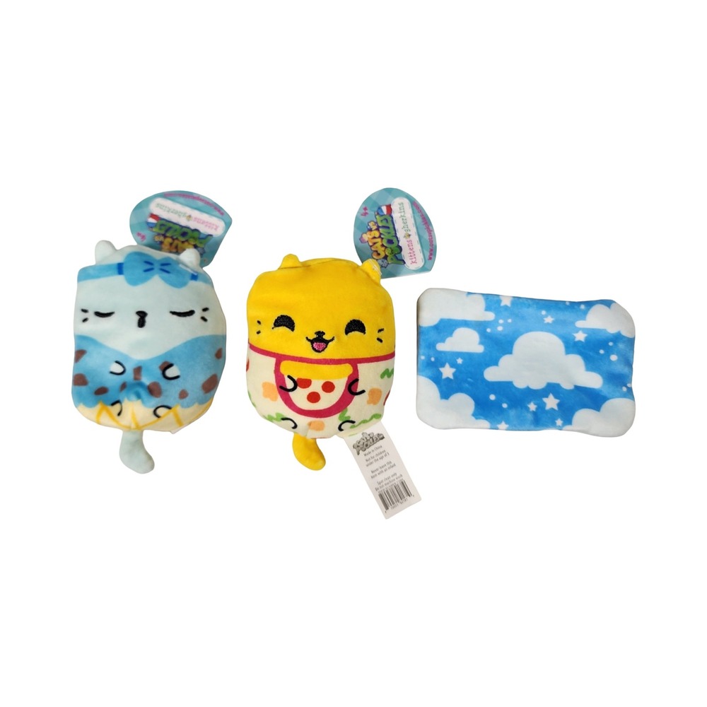 Cats vs Pickles 2 Pack Lil Mint Chippie Lil Slice Plush Toys‎ Set Lot